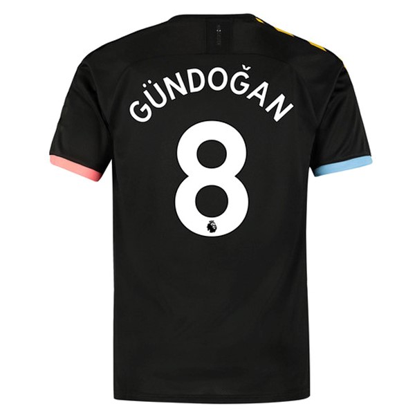Camiseta Manchester City NO.8 Gundogan 2ª Kit 2019 2020 Negro
